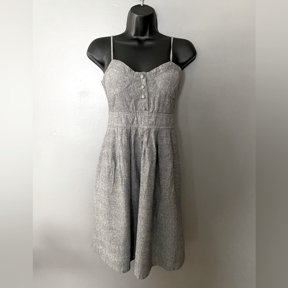 Grey spaghetti strap dress